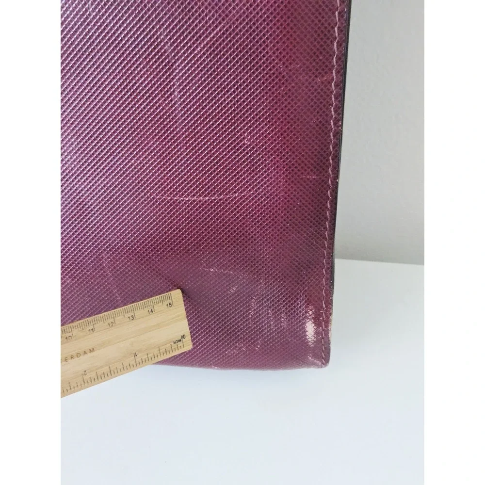 Vintage BOTTEGA VENETA 80's-90's Tuscan‎ Red Leather Briefcase Portfolio Satchel